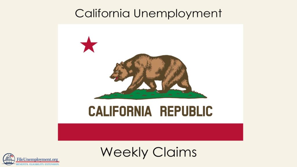 California Unemployment Weekly Claims