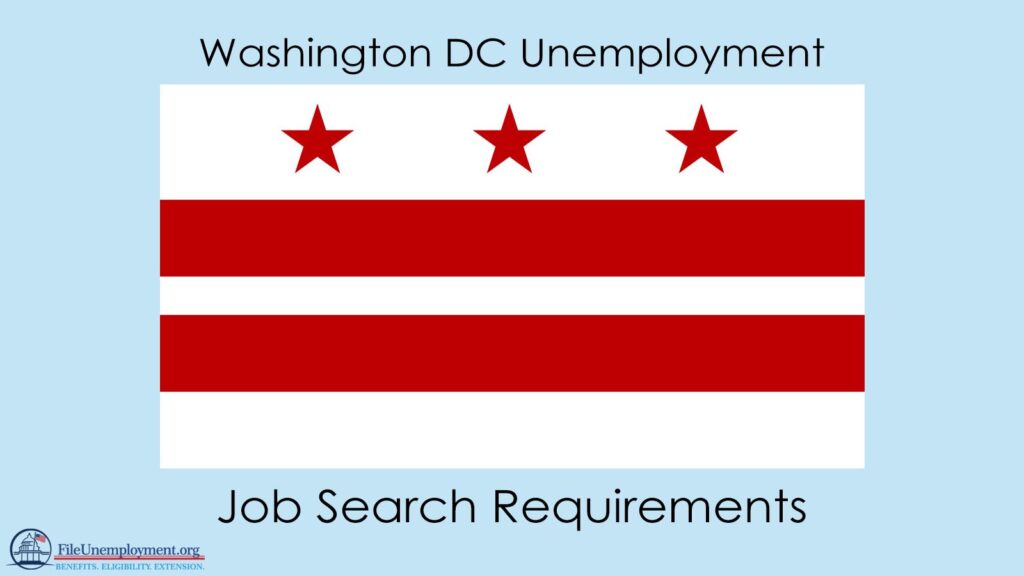 District of Columbia Unemployment Job Search Requirements